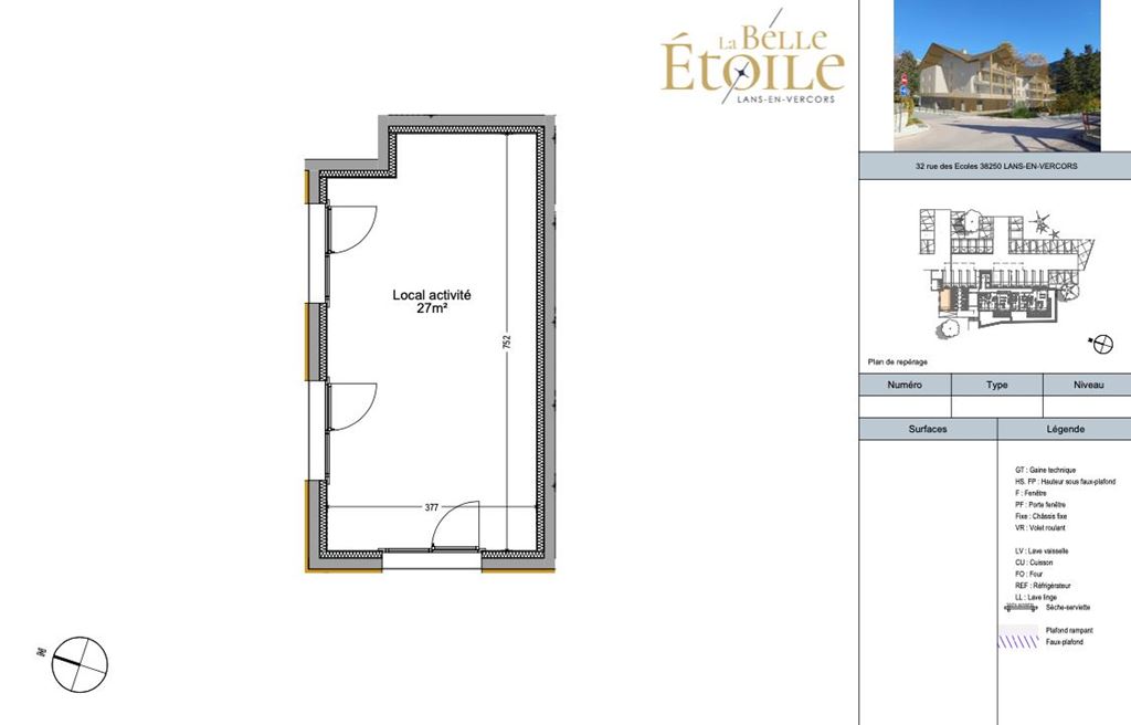 Appartement Studio LANS EN VERCORS (38250) BELLE VUE DES ALPES